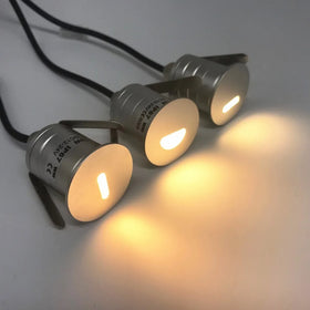 1W Mini LED Recessed Floor Deck Light LED Step Lighting Outdoor Step Lamp 12V 24V IP67 Outside Waterproof
