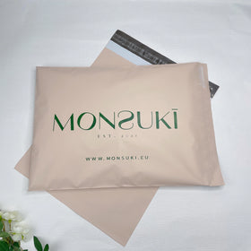 14.5x19inch Recyclable Custom Logo Shipping Bag Biodegradable Beige Poly Mailer Clothing Package Mailing Bags for Garment