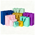 Wholesale Custom Designed Paper Bags with Ribbon Handle for Clothing Shoes Underwear Featuring Your Own Logo