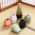 Custom Logo Ceramic Chasen Holder Matcha Whisk Stand Custom Box Retro Matcha Whisk Holder Round Pink White Green Black