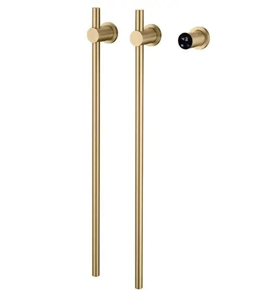 Concealed Vertical Electric Towel Rack  Intelligent Timing Wall Mounted Gold Electric Towel Rack Shelf Heating Towel Warmer
