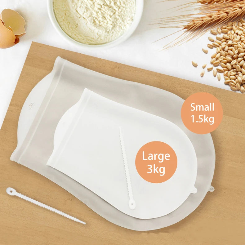 Food Grade Small Multifunctional Eco-Friendly LFGB Certified Silicone Dough Mixer Bag Manual Dough Mixing Tool for Bread Pastry