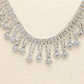 JFRT018 Rhinestone Tassel Fringe Trim Crystal Close Chain Applique for Sewing Crafts Ideal Wedding Party Clothing DIY Decoration