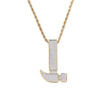 CN247 Brass Zircon  Pendant Iced Out Cubic Zircon Necklace Hip Hop Gift Jewelry Bling Bling