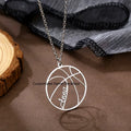 Personalized Custom Name Volleyball Necklace for Boy Cild Soccer Stainless Steel Sports Jewelry