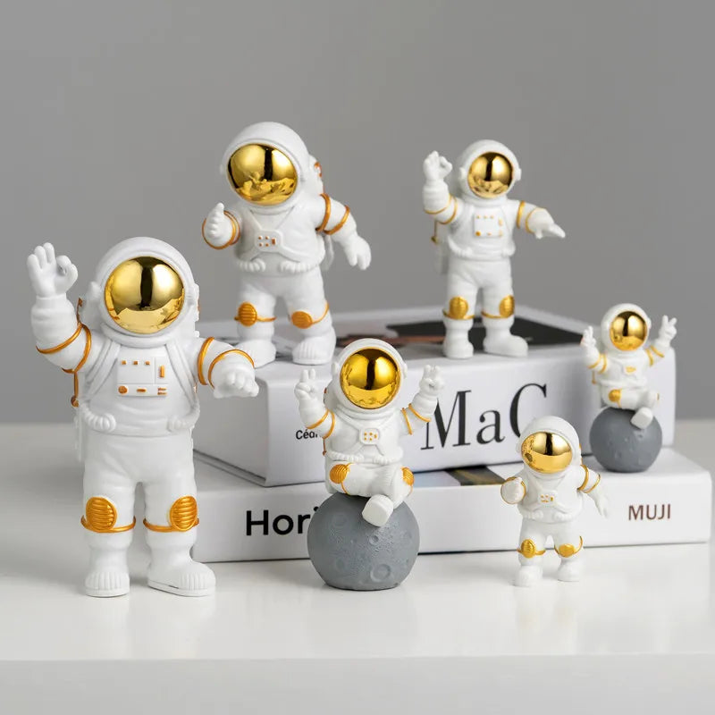 Three Sets of Creative Astronaut Mannequin Model Living Room Children's Room Decorations Astronaut Ornaments Wholesale