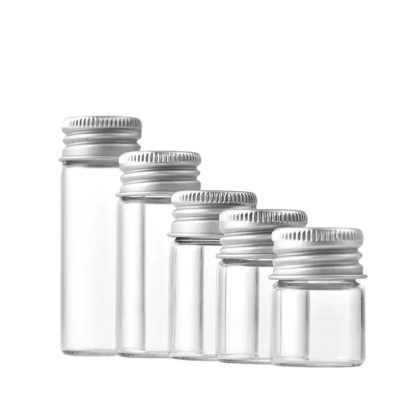 High Quality 22 MM Diameter Borosilicate Glass Tube Storage Container Borosilicate Bottle With Sealing Screw Lid