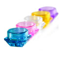 Portable Travel Small Jars with Lids Colorful Plastic 3g Lotion Face Body Eye Cream Containers Free Sample Cosmetic Packaging