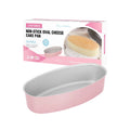 For Kitchen Bakeware Metal Non-Stick Eco-Friendly LFGB Certified Oval Small Cheese Cake Tray Mold Loaf Pan