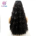 Ponytail Yaki Curly 26" 250G Wrap Around Clip in Hair Pieces Synthetic Ponytail Hair Extension for Women