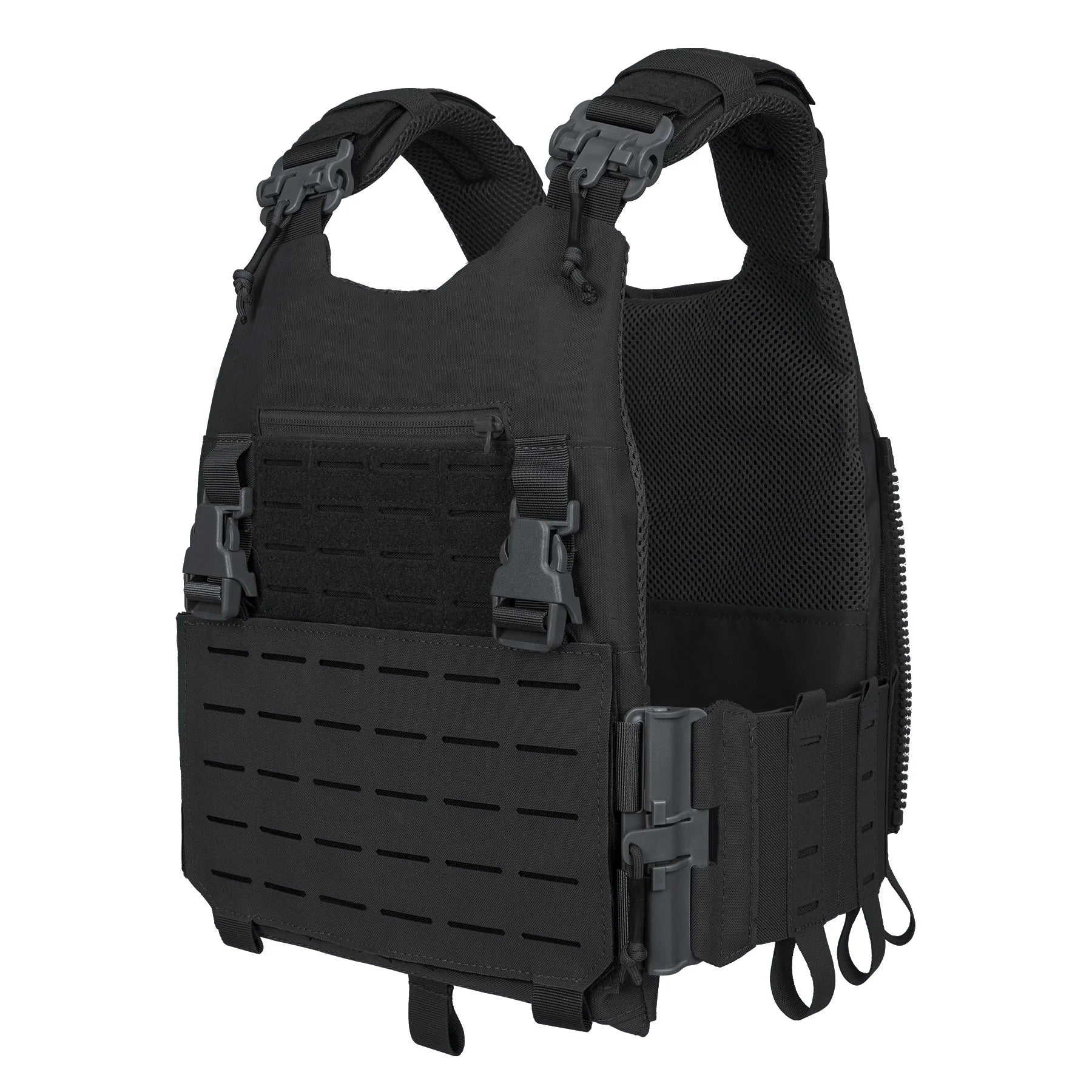IDOGEAR Combat Training Camo Quick Release Molle Modular 500D Nylon Outdoor Hunting Vest Paintball Plate Carrier Tactical Vest