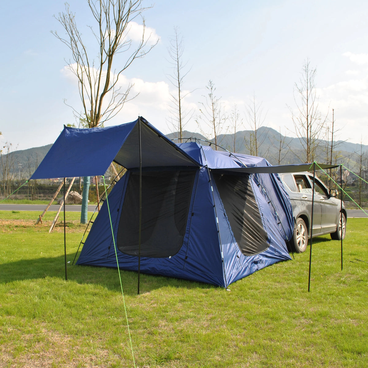 4-Person SUV Tent for Car Camping Tailgate Car Awning High Visibility Auto Mobil Car Tent for Comfortable Outdoor Adventures