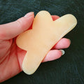 DIY Natural Custom Body Yellow Jade Jade Stone Scraping Massage Board Gem Gua Sha Tool Set