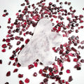 HZ New Design Natural Gemstone Scraper Bian Stone Guasha Massage Scraping Tools Clear Quartz Gua Sha Massager