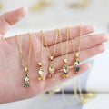 Gold Zircon Mermaid Pendant Opal Metal Women 2024 Trendy Cute Elegant Jewelry Party