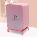 High-end Double Door Design Jewelry Watch Box Dreamy Pink Paint Custom logo Watch Display Box Unique Jewelry Box
