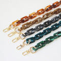 Deepeel L1-51 Handbag Accessories Cross-body Chains Bags Parts Purse Resin Handle Detachable Acrylic Bag Chain