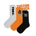 FREE DESIGN & MOCKUP Design Your Own logo Socks Customized Men Socks With Custom Design logo