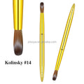 Luxury DIY Nail Art Acrylic Brush and Oval Shape Metal Handle with Crimped Ferrule for Natural Nails