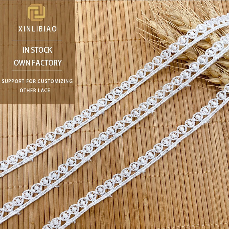 Women's DIY Wedding Skirt Accessories Polyester Lace Embroidery Water-Soluble Fabric for Shoes and Bags