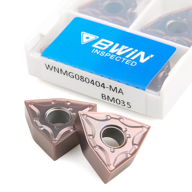 WNMG080408 WNMG08 Lathe Turning Tool Stainless Steel Cemented Tungsten Carbide Turning Insert 080408 WNMG for MS Material