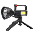 USB Rechargeable 3Watt LED Camping Torch Work Lamp Stand Waterproof 1000LM ABS Flashlight IP65 Rating Folding Adjustable Holder