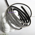 Dazzling 6mm Wide 4-Row 4mm Flatback Rhinestone Rope | High-Density Crystal Cord Trim for Fashion Bags Shoes Clothing DIY