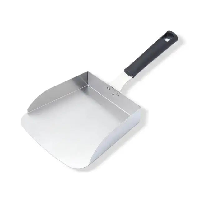 Multifunctional Stainless Steel Food Transfer Shovel Kitchen Baking Camping French Fries BBQ Cake Serving Turners