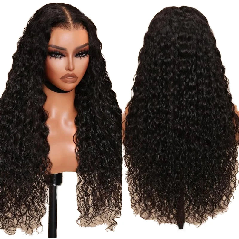 Curly Human Hair Lace Front Wigs for Women Water Wave 13x4 13x6 HD Deep Wave Frontal Wigs Long Length Styles