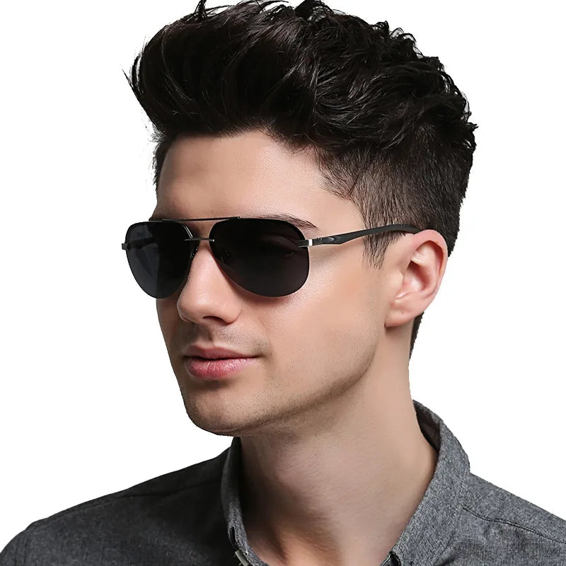 2024 Mirror Metal Frame Uv400 Sports Polarized Cycling Night Driving Polygonal Bicycle Polarized Sunglasses