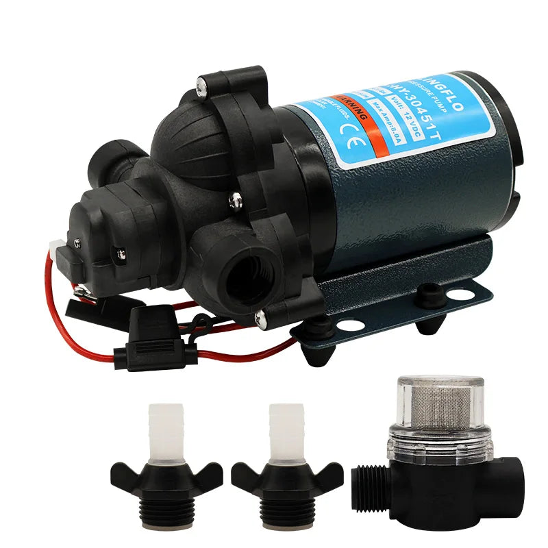 SAILINGFLO 12V 7.2LPM 30psi Self Priming Electric Diaphragm Pump