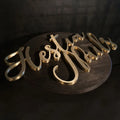 Metal Brass Letters 3D LED Logo Stainless Steel Signage Rainproof Gold Finish CE Certified Wall Outdoor Use Hospitals 4cm