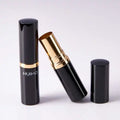 HUIHO New Design Private Label Aluminum 16mm Black Concealer Tube Empty Container Cosmetic Packaging Silk Screen Hot Stamping