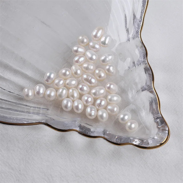Zhuji 7-8mm Loose Pearl Natural Freshwater Pearl for Jewelry Making Rice Pearl