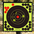 Shero Bright Fluorescent Reactive Self-Adhesive Bullseye Splatter Targets Automatico Stickers Shooting Toy for Hunting