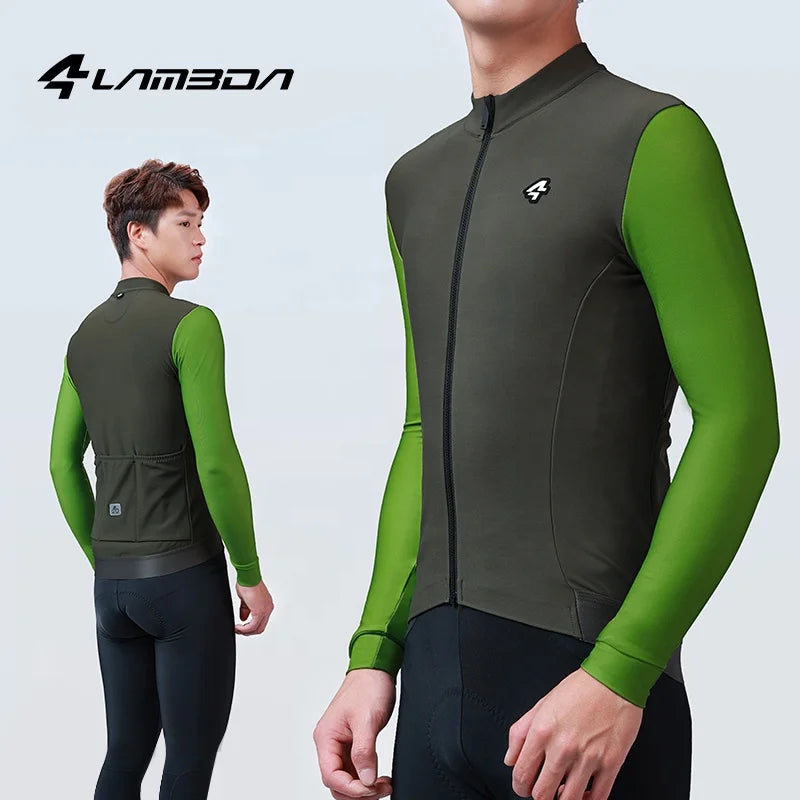 LAMEDA Long Sleeve Cycling Jersey Men Pro Team Design Winter Cycling Wear Quick Dry Bike Shirt ODM Apparel