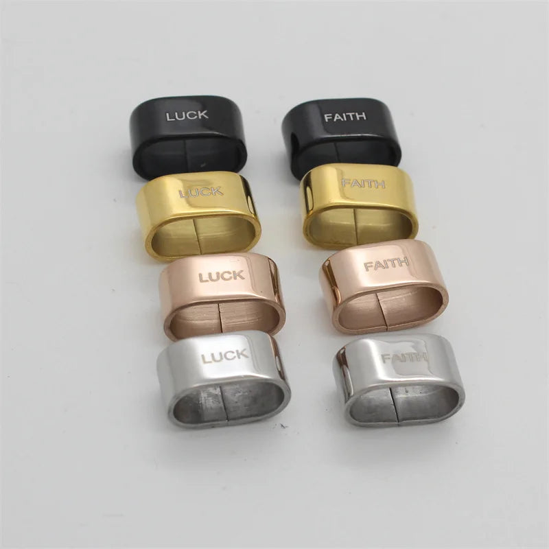 Yudan Stainless Steel Bracelet Charms Spacer Beads for Jewelry Making