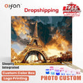 Orfon Factory Direct Drop Shipping Paint by Numbers Kits - Retro Eiffel Tower Sunset Art for Adult DIY Home Decor Wholesale