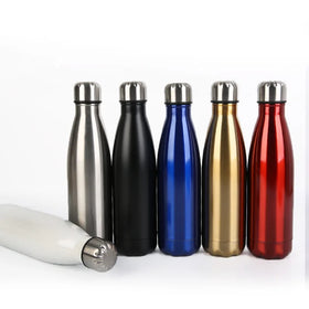 Factory Price 500ml Water Bottle Stainless Steel Double-wall Insulated Beer Tea Coffee Sport Vacuum Thermos Flasks Drink Bottle
