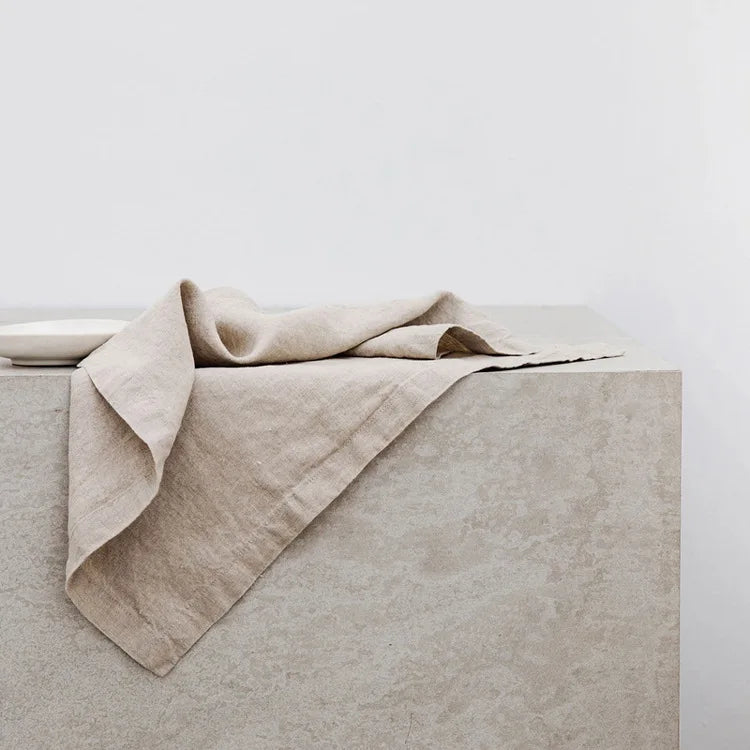 Wholesale Custom Solid Pure French Linen Hemp Insulated Placemats Tea Towel Cloth Napkins Dish Towels for Kitchen