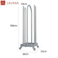 Storage Holders & Racks Clothing Store Storage Rack Floor-to-ceiling Movable Multi-layer Hanger Storage