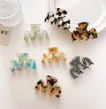 6cm*4cm Geometric Acetate Hair Claws for Women Girls Small M Shape Leopard Grain Hair Clamps Ponytail Holder Hair Accessories