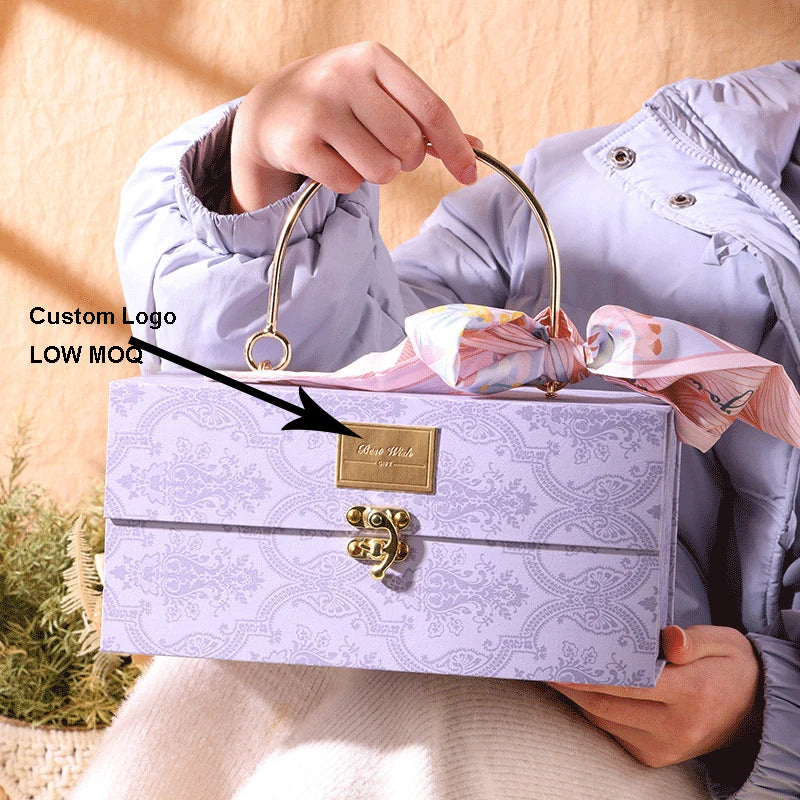 Eco Friendly Products 2025 Chocolate Gift Box Wholesale Cardboard Paper Suitcase Mothers Day Gift Box Caixa Presente