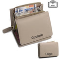 Factory Minimalist Slim Short Genuine Leather Women's Tri-folder Mini Wallet New Fashion Multifunctional Change Pocket Purse Bag