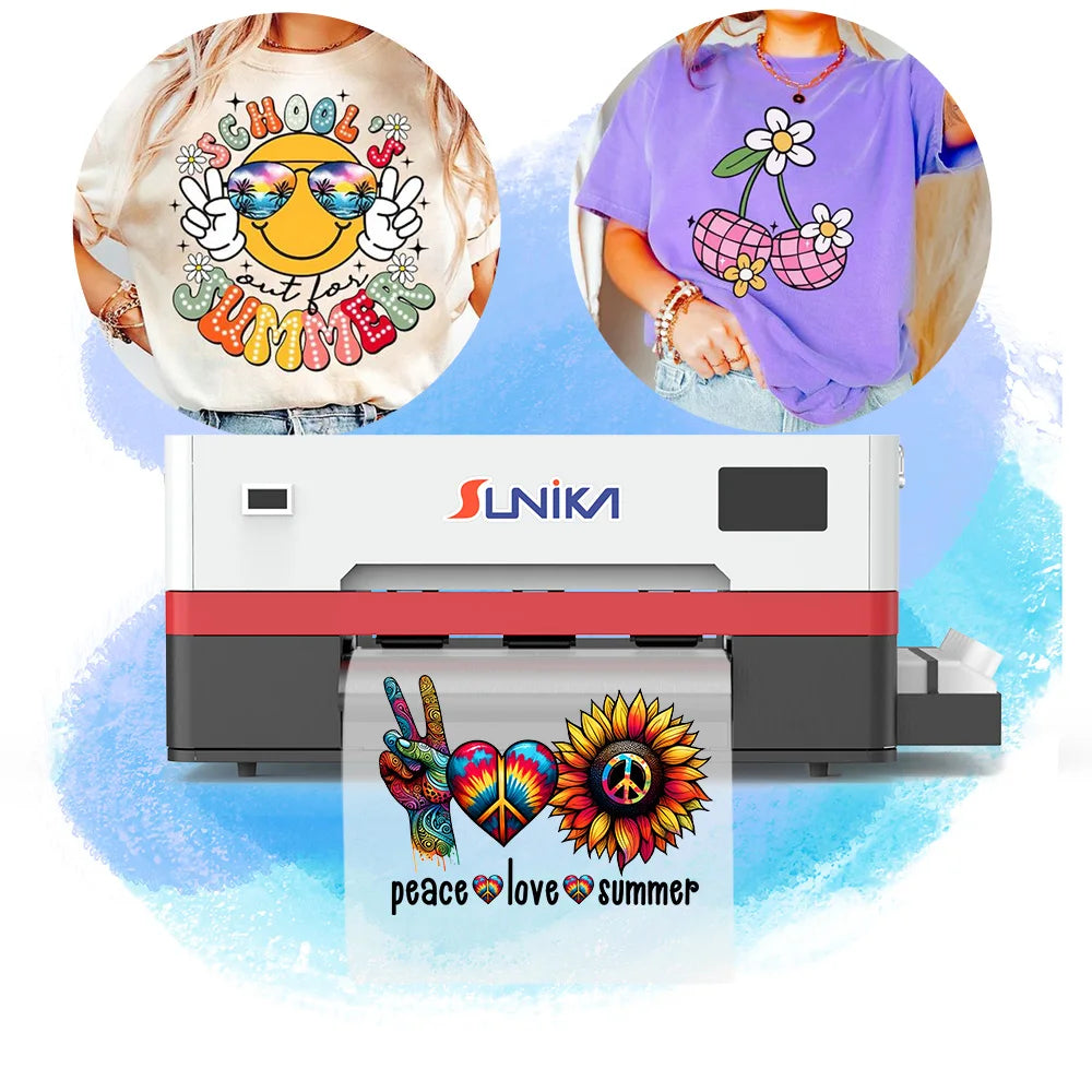 Sunika XP600 TShirt Printer Machine 30cm Multifunctional A3 Printer for t Shirt for Small Business