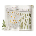 Hot Sale Transparent Waterproof Wild Irises Daisy Leaves Flowers Sticker for DIY Art Journaling Planners Craft Decoration