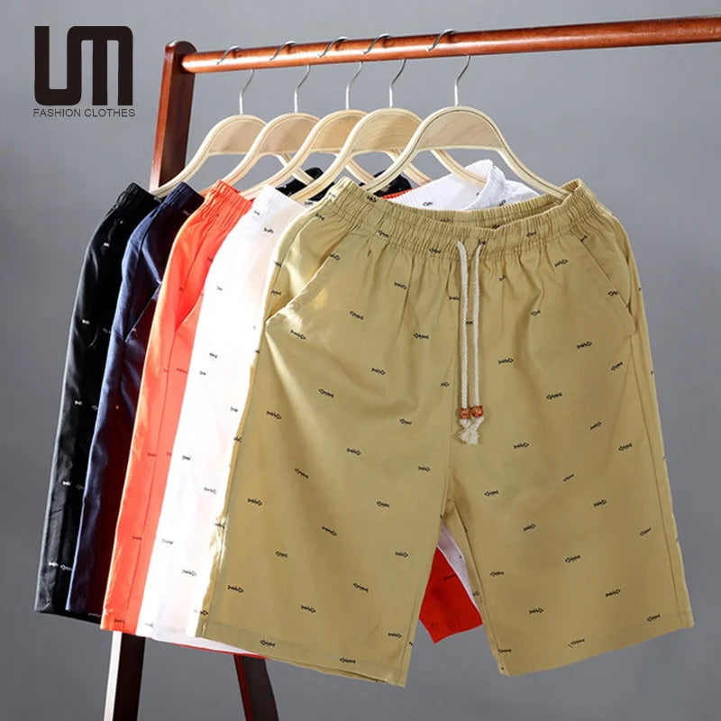 Liu Ming Cheap Wholesale Summer Men Casual Cotton Breathable Printed Color Loose Shorts Pants