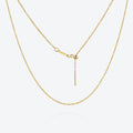 FUAMAY 925 Sterling Silver 18K Gold Plated Basic Chain Necklace Basic Necklace Chain Necklace