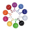 Cheap Wholesale Disposable clear Plastic Raincoat with the Ball Case One Time Use Emergency Rain Poncho