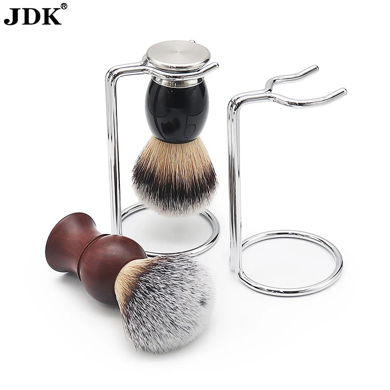 JDK Metal Shaving Brush Shaving Razor With Stand Shaving Brush and Razor Stand Holder